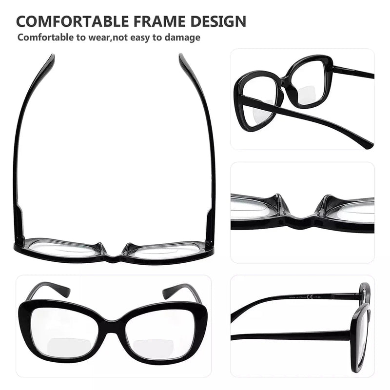 eyekeeper.com 4 Pack Stylish Elegant Bifocal Reading Glasses Retro Readers BR2011 Eyeglasses