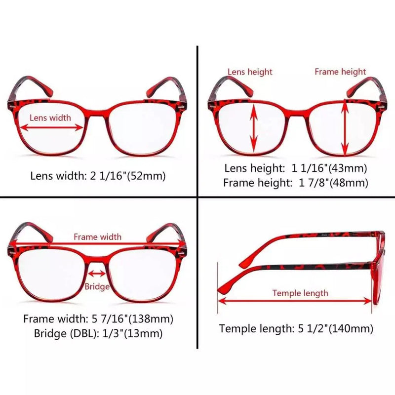 eyekeeper.com 4 Pack Stylish fashionable Oval  Reading Glasses R9001D Eyeglasses