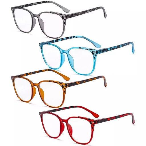eyekeeper.com 4 Pack Stylish fashionable Oval  Reading Glasses R9001D Eyeglasses