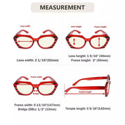 eyekeeper.com 4 Pack Stylish Polygon Progressive Multifocus Readers M2135 Eyeglasses