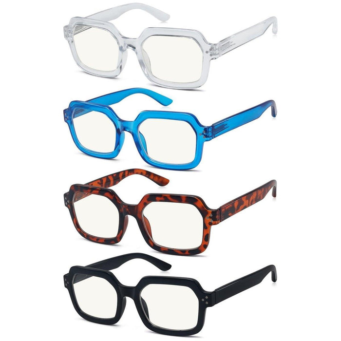 Eyekeeper - 4 Pack Stylish Progressive Multifocus Readers M2130