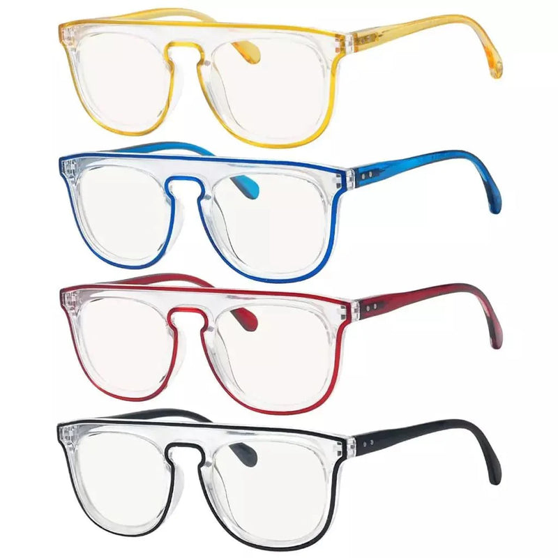 eyekeeper.com 4 Pack Stylish Progressive Multifocus Reading Glasses M2122 Eyeglasses