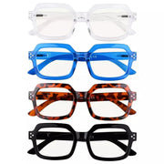 eyekeeper.com 4 Pack Stylish Progressive Multifocus Reading Glasses M2130 Eyeglasses