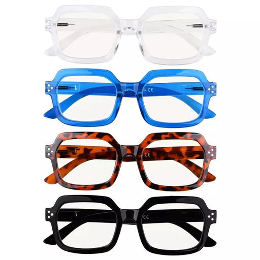 eyekeeper.com 4 Pack Stylish Progressive Multifocus Reading Glasses M2130 Eyeglasses