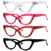 eyekeeper.com 4 Pack Stylish Readers Cat-eye Frame Reading Glasses R2033 Eyeglasses