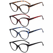 eyekeeper.com 4 Pack Stylish Reading Glasses Cat-eye Readers R9112 Eyeglasses