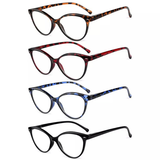 eyekeeper.com 4 Pack Stylish Reading Glasses Cat-eye Readers R9112 Eyeglasses