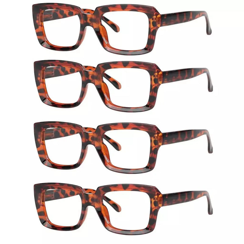eyekeeper.com 5 Pack Trendy Reading Glasses Thicker Frame Readers R9107 Eyeglasses