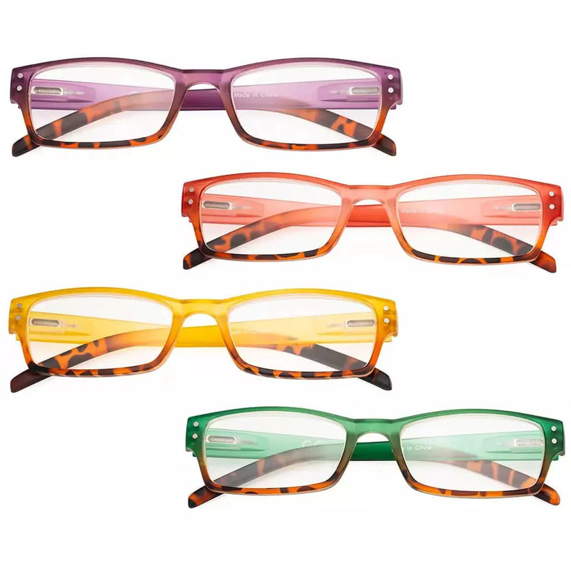 eyekeeper.com 4 Pack Stylish Reading Glasses R012D-A Eyeglasses