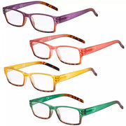eyekeeper.com 4 Pack Stylish Reading Glasses R012D-A Eyeglasses