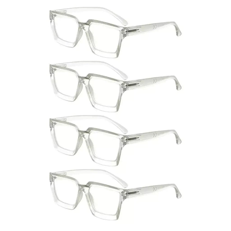 eyekeeper.com 4 Pack Stylish Reading Glasses Thicker Frame Readers R2003 Eyeglasses