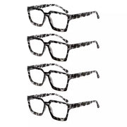 eyekeeper.com 4 Pack Stylish Reading Glasses Thicker Frame Readers R2003 Eyeglasses