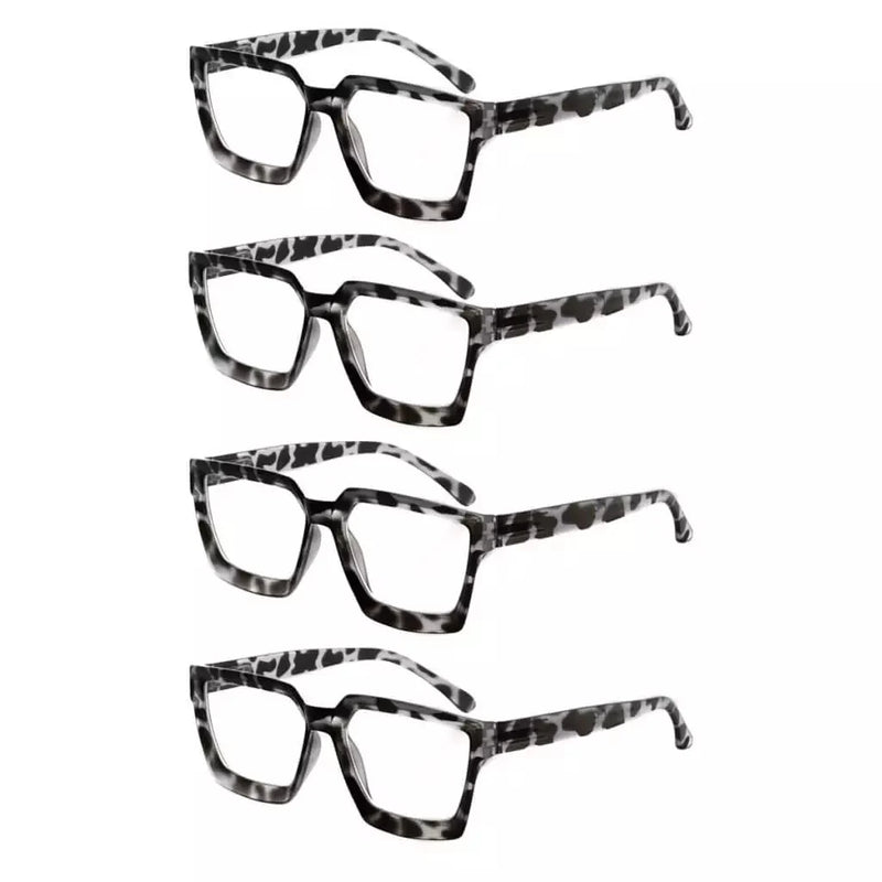 eyekeeper.com 4 Pack Stylish Reading Glasses Thicker Frame Readers R2003 Eyeglasses