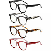 eyekeeper.com 4 Pack Stylish Reading Glasses Thicker Frame Readers R9110 Eyeglasses