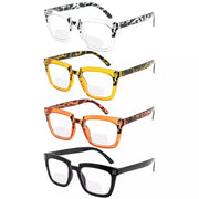 eyekeeper.com 4 Pack Stylish Rectangle Bifocal Reading Glasses BR2109 Eyeglasses