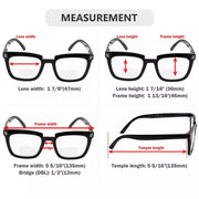 eyekeeper.com 4 Pack Stylish Rectangle Bifocal Reading Glasses BR2109 Eyeglasses