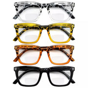 eyekeeper.com 4 Pack Stylish Rectangle Bifocal Reading Glasses BR2109 Eyeglasses