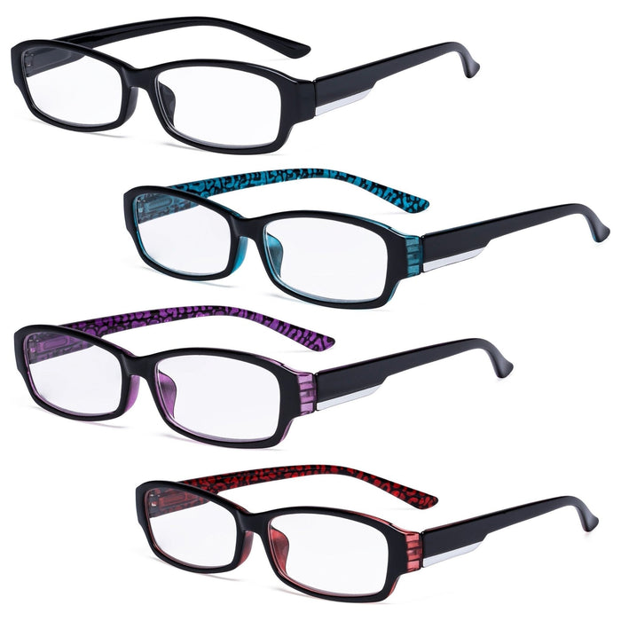 Eyekeeper - 4 Pack Stylish Reading Glasses R9105