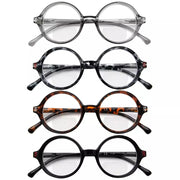 eyekeeper.com 4 Pack Stylish Round Bifocal Reading Glasses BR2025 Eyeglasses