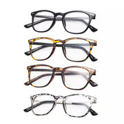eyekeeper.com 4 Pack Stylish Square Reading Glasses Animal Print Readers RJ003 Eyeglasses