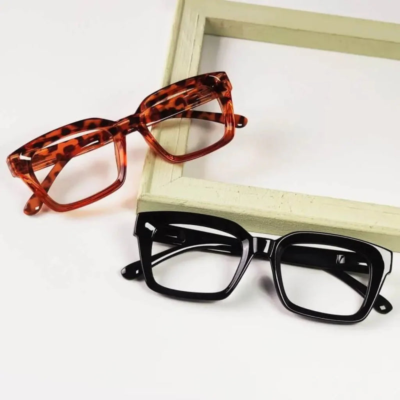 eyekeeper.com 4 Pack Stylish Square Reading Glasses Thicker Frame Readers R9106-A Eyeglasses