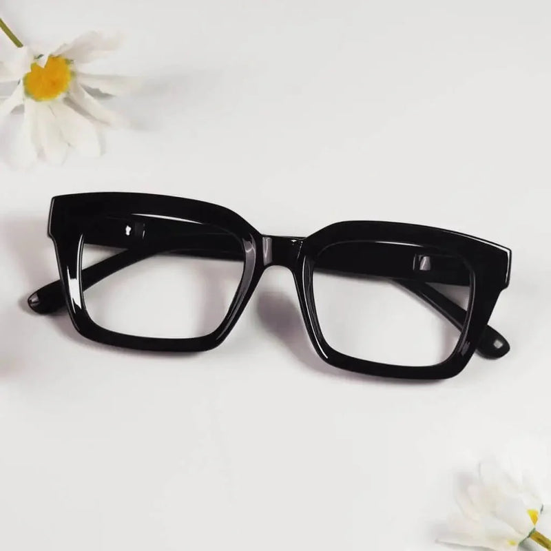 eyekeeper.com 4 Pack Stylish Square Reading Glasses Thicker Frame Readers R9106-A Eyeglasses