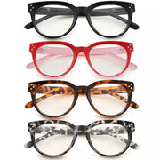 eyekeeper.com 4 Pack Stylish Thicker Frame Bifocal Reading Glasses BR9110 Eyeglasses