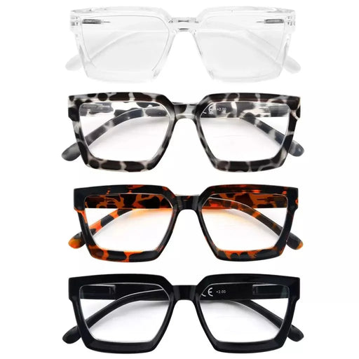 eyekeeper.com 4 Pack Thicker Frame Bifocal Reading Glasses BR2003 Eyeglasses