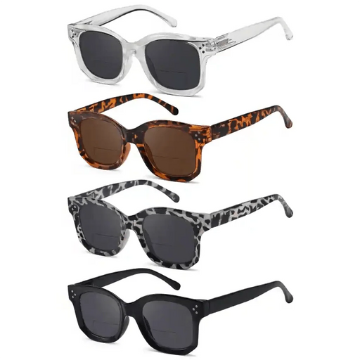 eyekeeper.com 4 Pack Thicker Frame Bifocal Reading Sunglasses SBR2002 Sunglasses