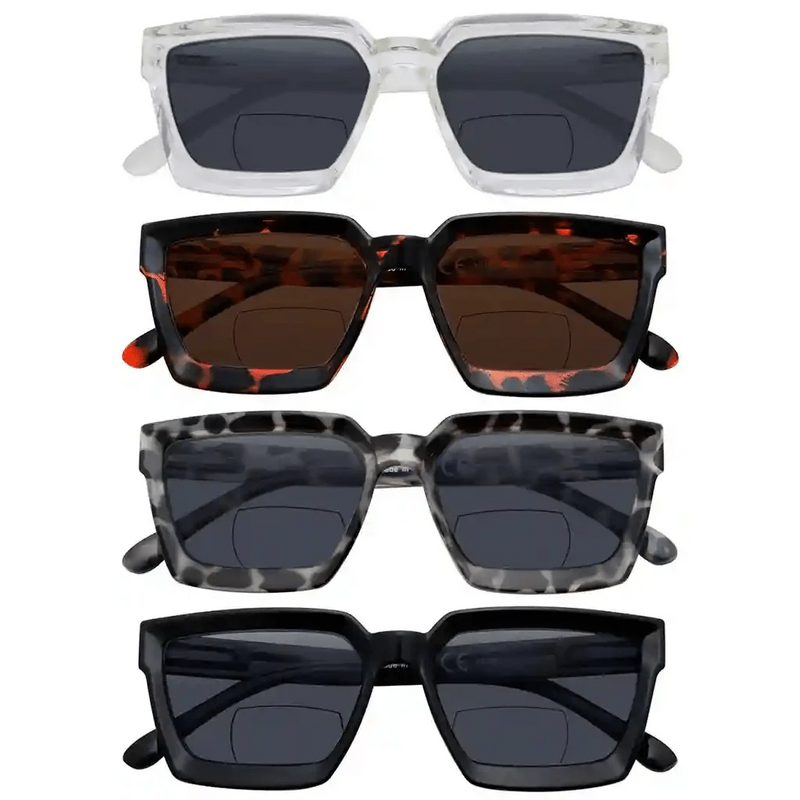 eyekeeper.com 4 Pack Thicker Frame Bifocal Reading Sunglasses SBR2003 Sunglasses