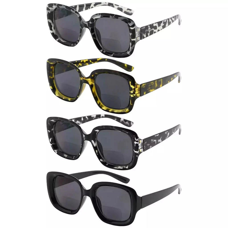 eyekeeper.com 4 Pack Thicker Frame Bifocal Reading Sunglasses SBR2035 Sunglasses