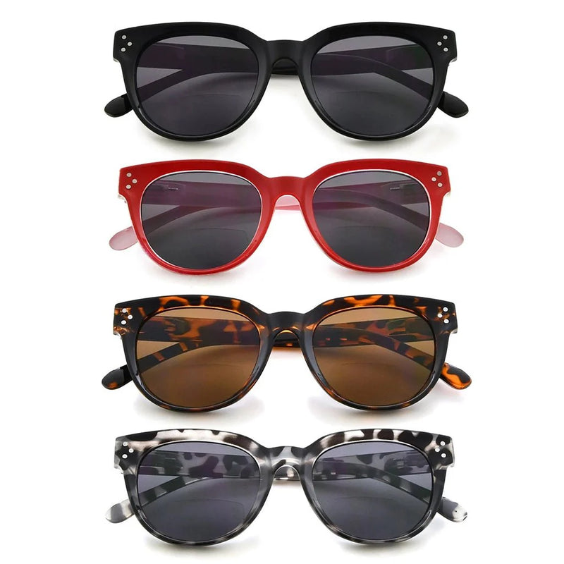 eyekeeper.com 4 Pack Thicker Frame Bifocal Reading Sunglasses SBR9110 Sunglasses