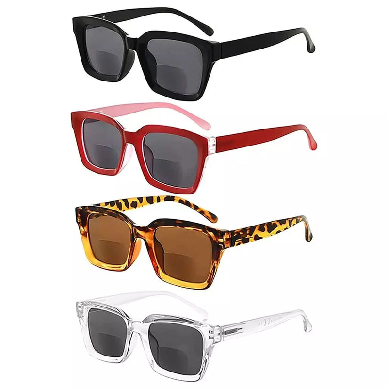 eyekeeper.com 4 Pack Thicker Frame Bifocal Sunglasses Fashion Readers SBR9106 Sunglasses