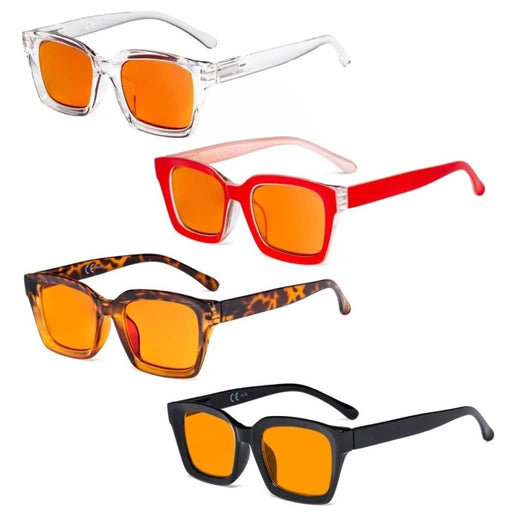 eyekeeper.com 4 Pack Thicker Frame Blue Light Blocking Reading Glasses DS9106 Eyeglasses