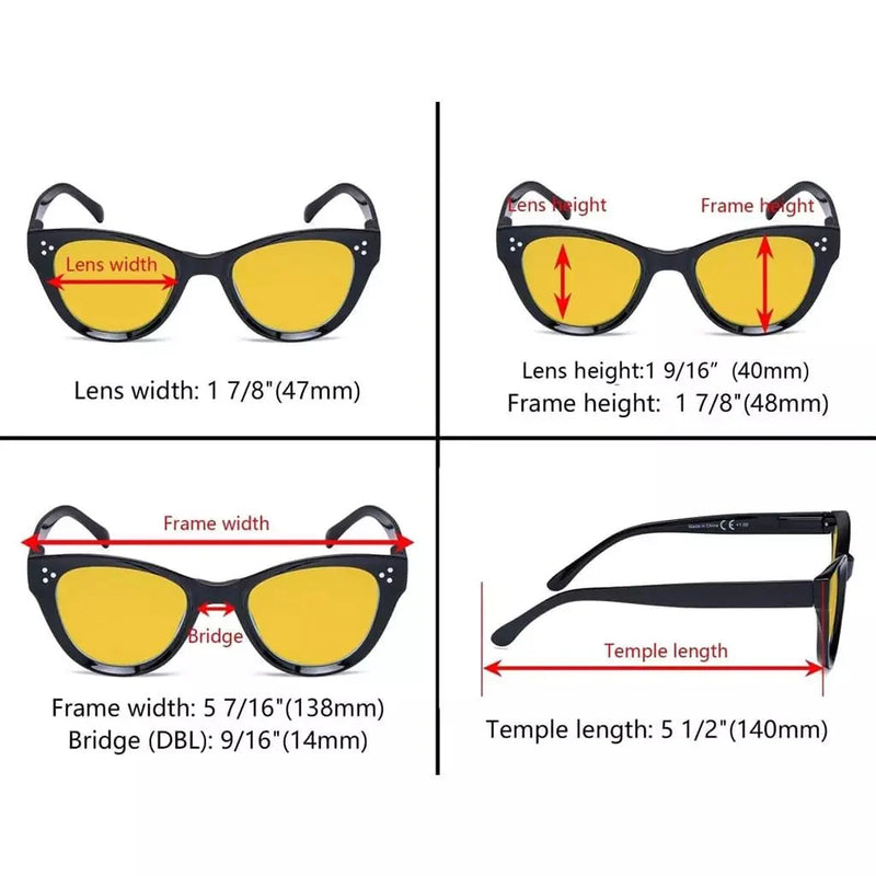 eyekeeper.com 4 Pack Thicker Frame Blue Light Blocking Reading Glasses HP9108 Eyeglasses