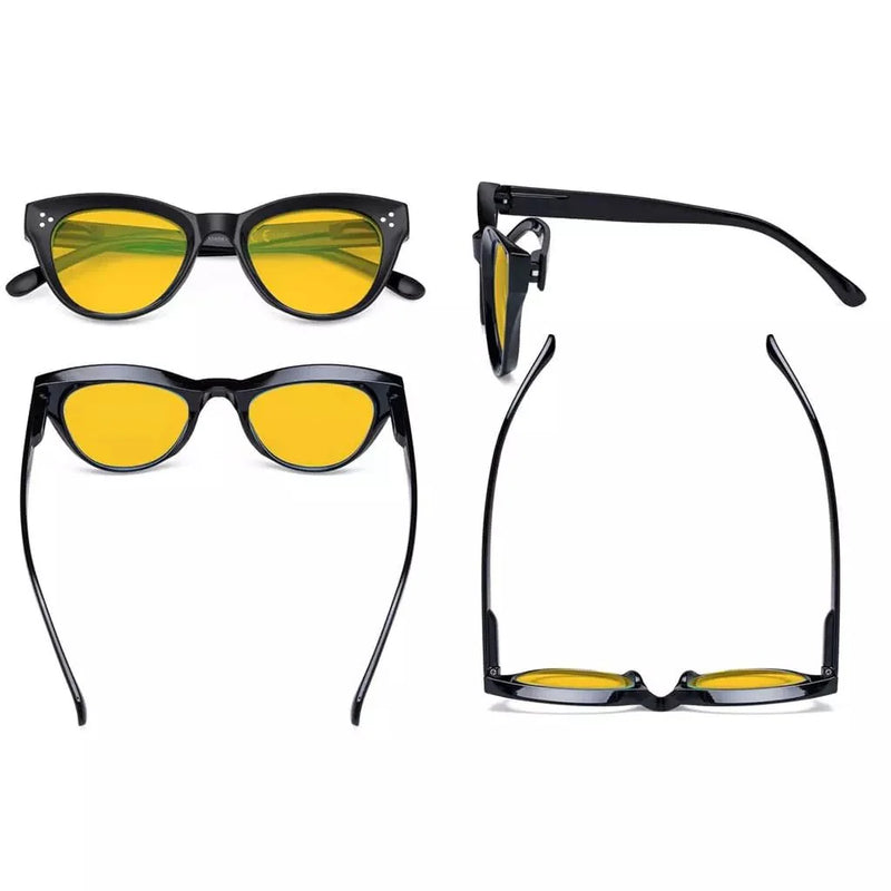 eyekeeper.com 4 Pack Thicker Frame Blue Light Blocking Reading Glasses HP9108 Eyeglasses