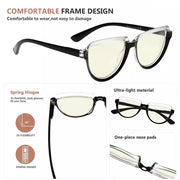 eyekeeper.com 4 Pack Thicker Frame Blue Light Filter Reading Glasses UV2006 Eyeglasses