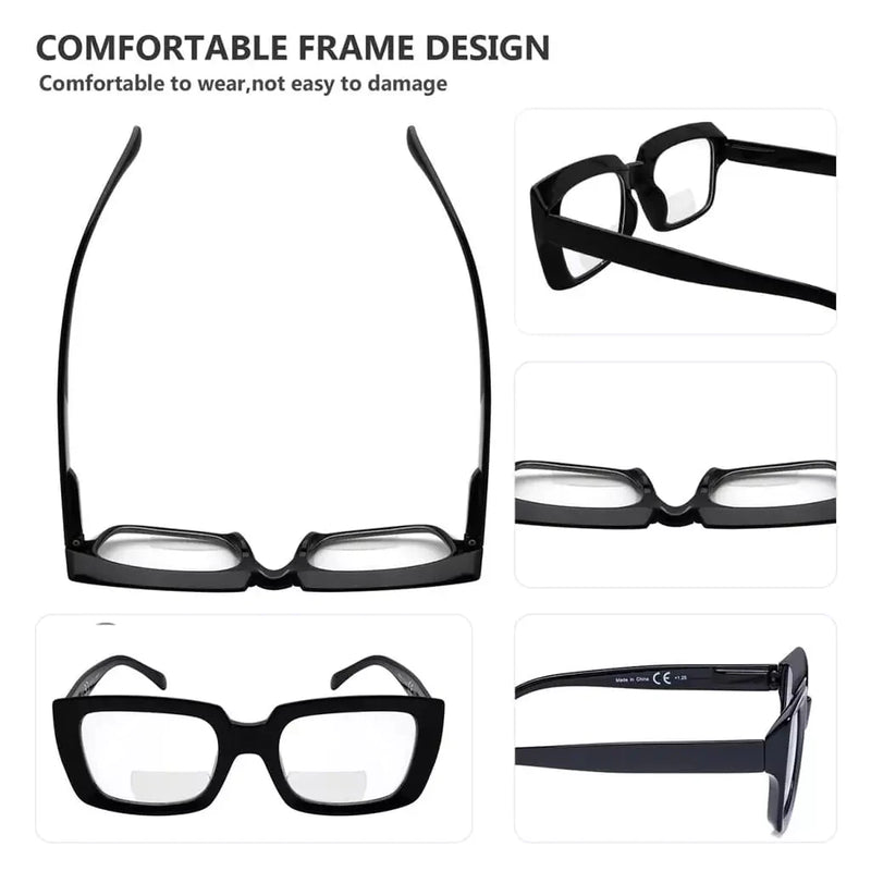 eyekeeper.com 4 Pack Thicker Frame Design Bifocal Reading Glasses BR9107 Eyeglasses