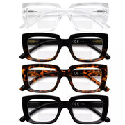 eyekeeper.com 4 Pack Thicker Frame Design Bifocal Reading Glasses BR9107 Eyeglasses