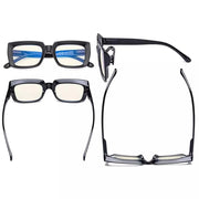 eyekeeper.com 4 Pack Thicker Frame Design Blue Light Filter Reading Glasses UVR9107 Eyeglasses