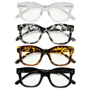 eyekeeper.com 4 Pack Thicker Frame Progressive Multifocus Reading Glasses M2002 Eyeglasses