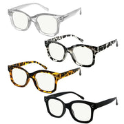 eyekeeper.com 4 Pack Thicker Frame Progressive Multifocus Reading Glasses M2002 Eyeglasses