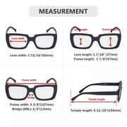 eyekeeper.com 4 Pack Thicker Frame Progressive Multifocus Reading Glasses M9107 Eyeglasses