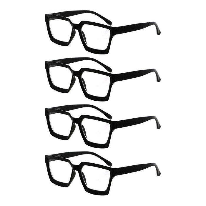 Eyekeeper.Com - 4 Pack Thicker Frame Reading Glasses R2003