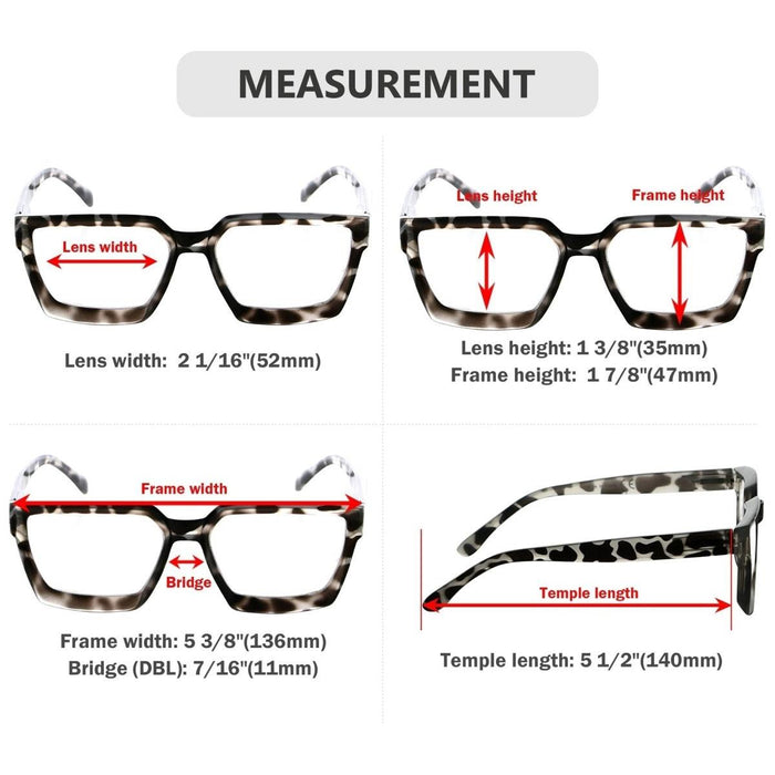 Eyekeeper.Com - 4 Pack Thicker Frame Reading Glasses R2003