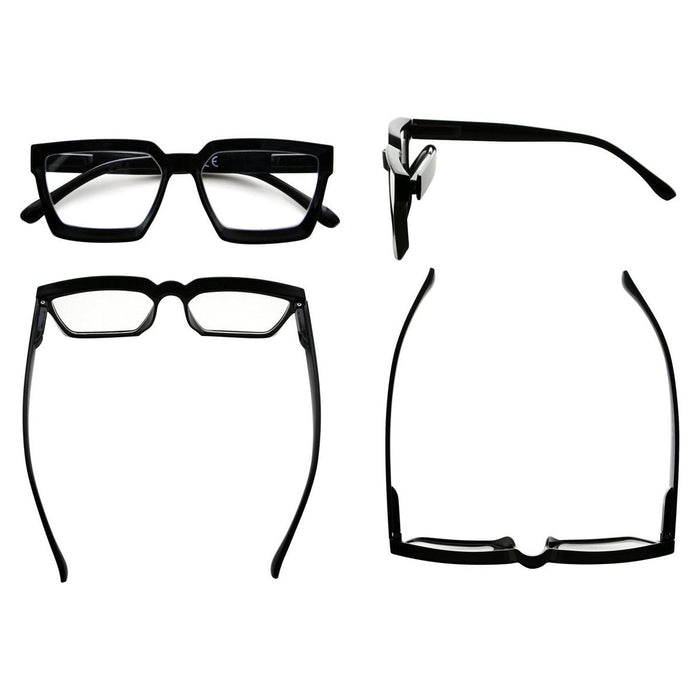 Eyekeeper.Com - 4 Pack Thicker Frame Reading Glasses R2003