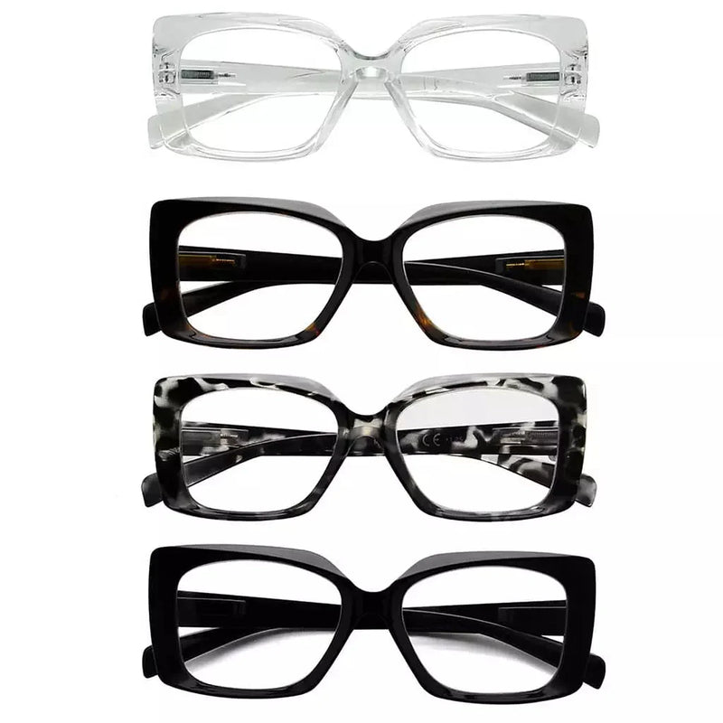 eyekeeper.com 4 Pack Thicker Frame Reading Glasses R2010 Eyeglasses