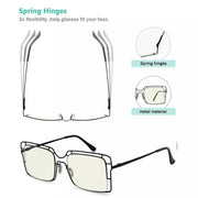 eyekeeper.com 4 Pack Thin Metal Hollow Blue Light Filter Readers UV2301 Eyeglasses