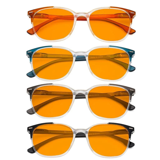 eyekeeper.com 4 Pack Trendy Blue Light Blocking Glasses DS9001C Eyeglasses