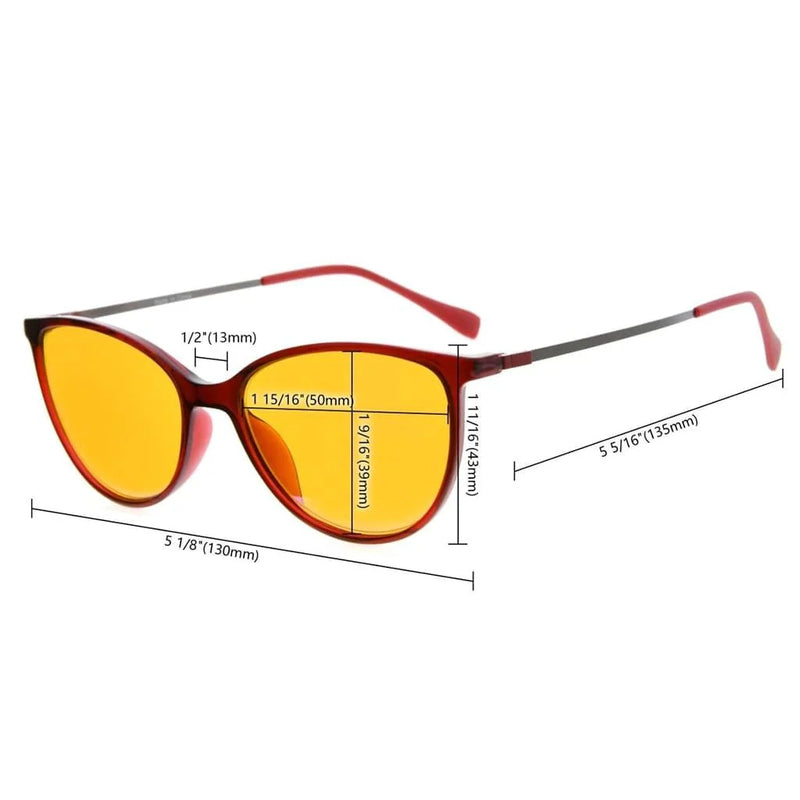 eyekeeper.com 4 Pack Trendy Cat-eye Blue Light Blocking Reading Glasses DSDT1785 Eyeglasses